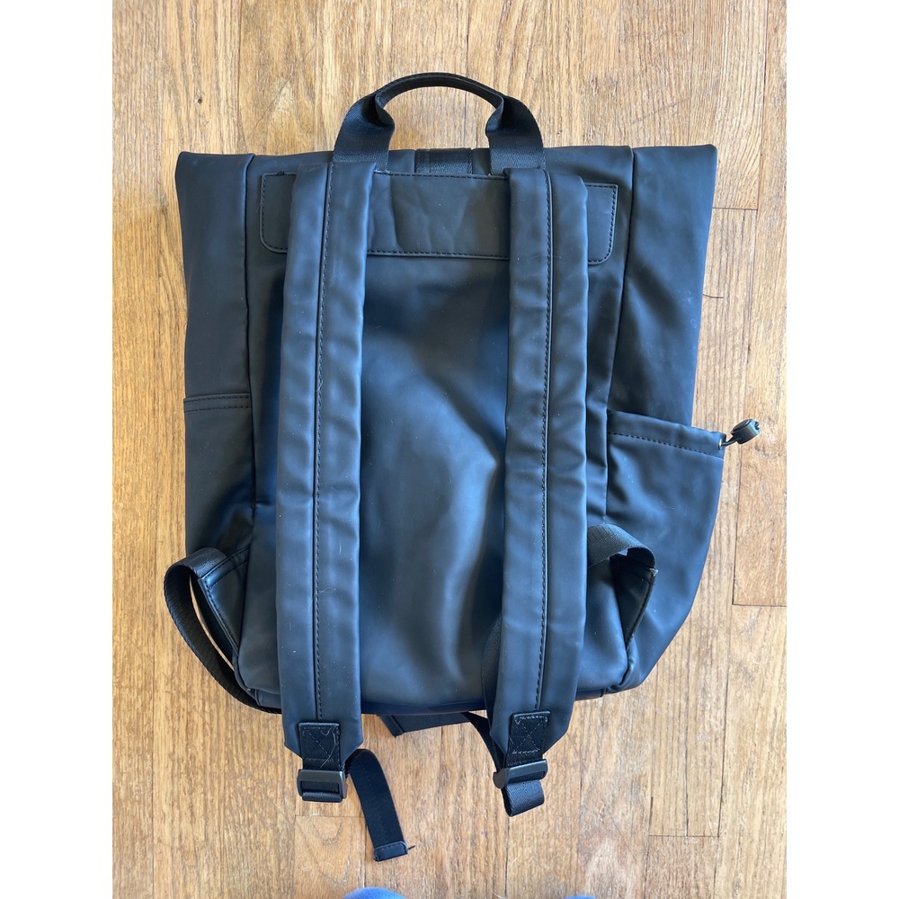 Pajar Canada Roll Top Backpack Matte Black Water Resistant Bag Boating‎ Hiking - Picture 5 of 8